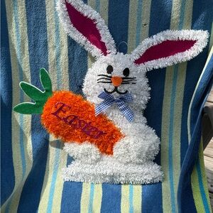 Bunny springtime Easter door decoration